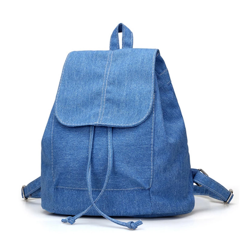 Solid Backpack Blue