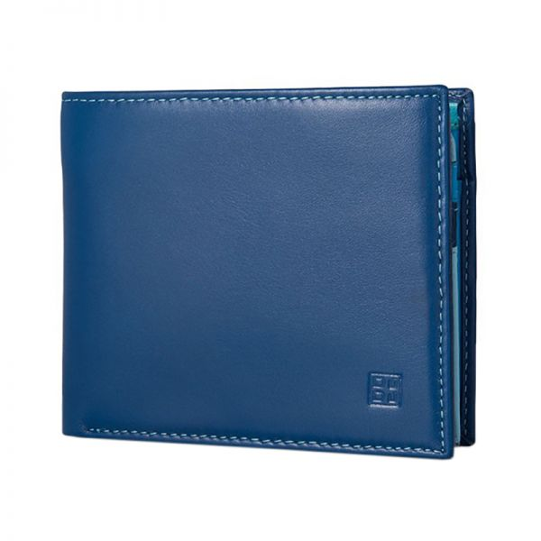Blue Leather Wallet